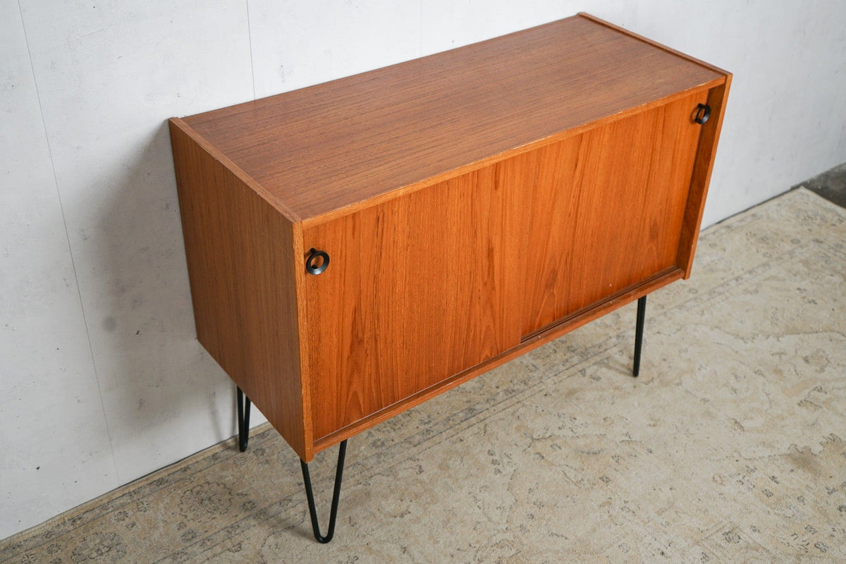 Vintage Anrichte Teak Dänisch 60er Mid Century Vintagebraun