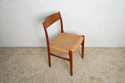 Chaise de salle à manger vintage en teck par Danish Design marron Mid Century Retro