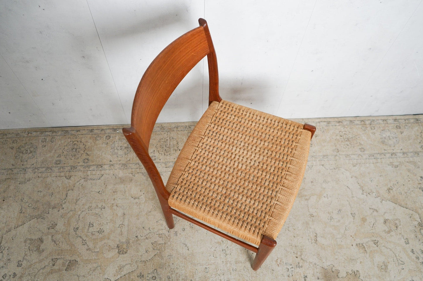 Chaise de salle à manger vintage en teck par Danish Design marron Mid Century Retro