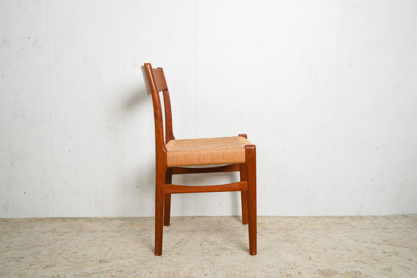 Chaise de salle à manger vintage en teck par Danish Design marron Mid Century Retro