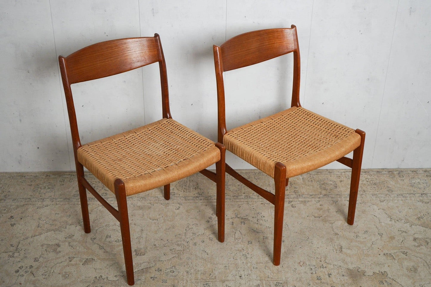 Chaise de salle à manger vintage en teck par Danish Design marron Mid Century Retro