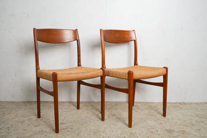 Chaise de salle à manger vintage en teck par Danish Design marron Mid Century Retro