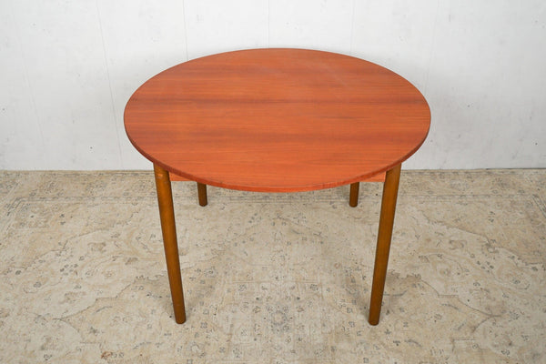 Table à manger vintage en teck danois des années 60 vintage marron