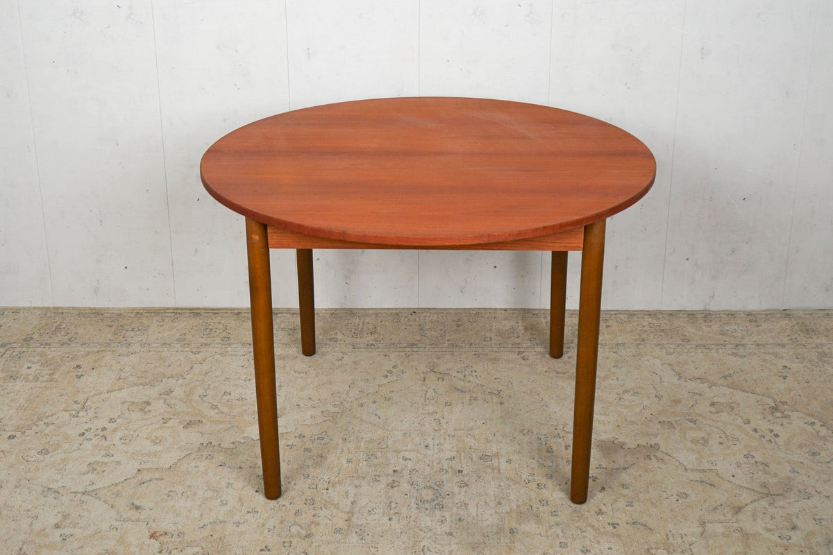 Table à manger vintage en teck danois des années 60 vintage marron
