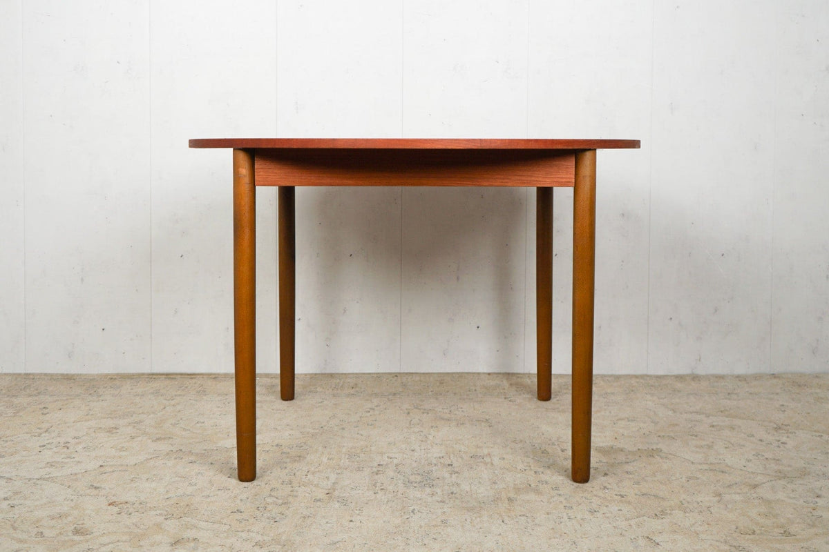 Table à manger vintage en teck danois des années 60 vintage marron