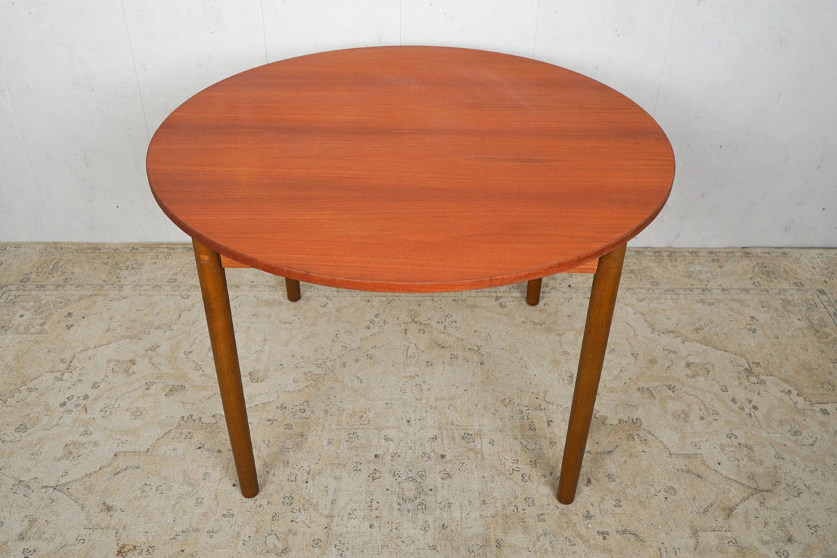 Table à manger vintage en teck danois des années 60 vintage marron