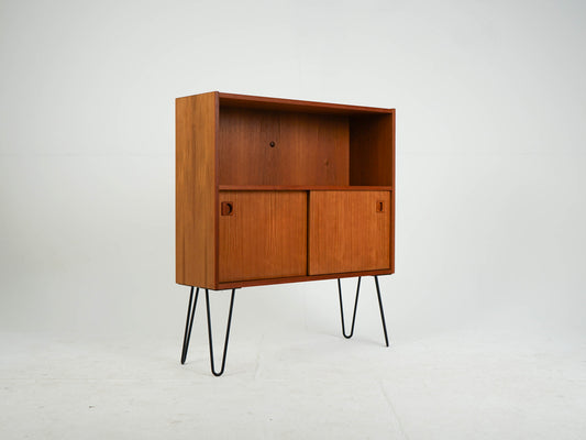 Vintage Teak Regal mit Schiebetüren, Dänemark
