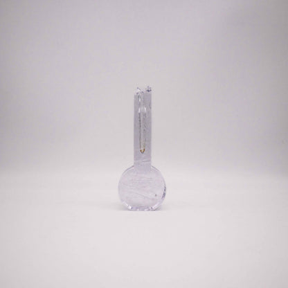 Vintage Mini Solifleurvase von Georgshütte, Eisglas