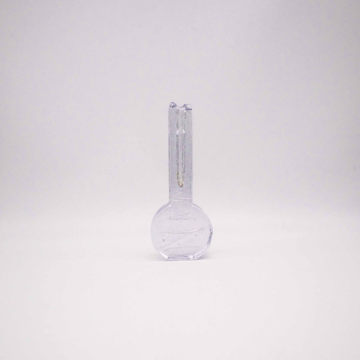 Vintage Mini Solifleurvase von Georgshütte, Eisglas