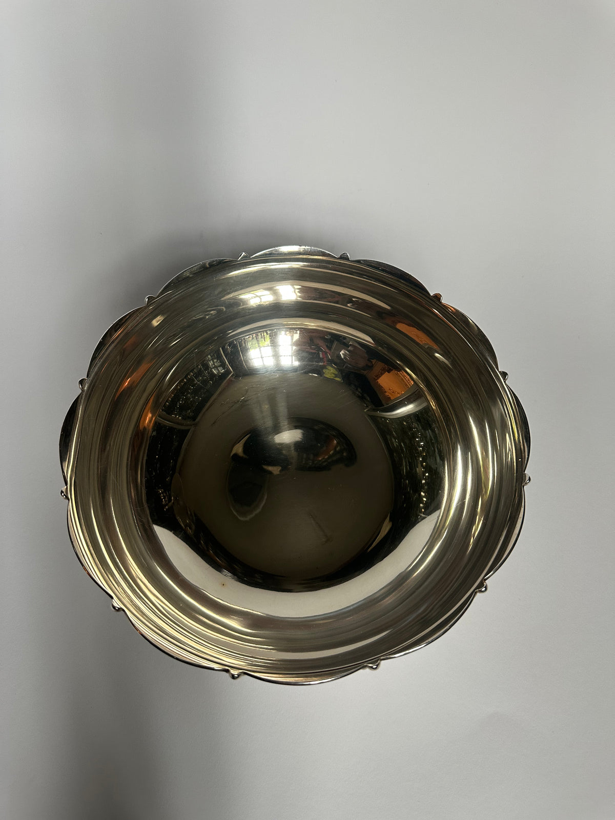 Vintage Schale Modell 1234A von Tiffany & Co. florales Bordrelief Sterling Silber ca. 1930