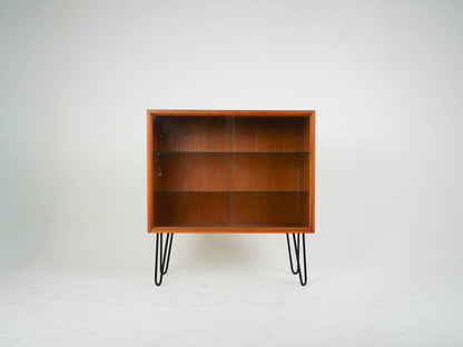 Vintage Vitrine aus Teakholz mit Bar, Mid-Century Modern