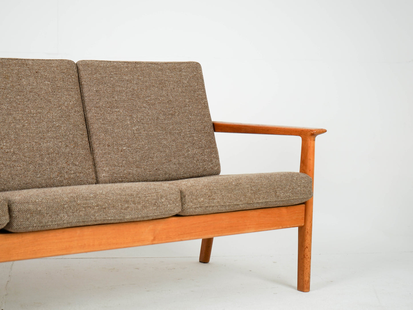 Vintage Teak Sofa "GE-265/3" von Hans Wegner für Getama