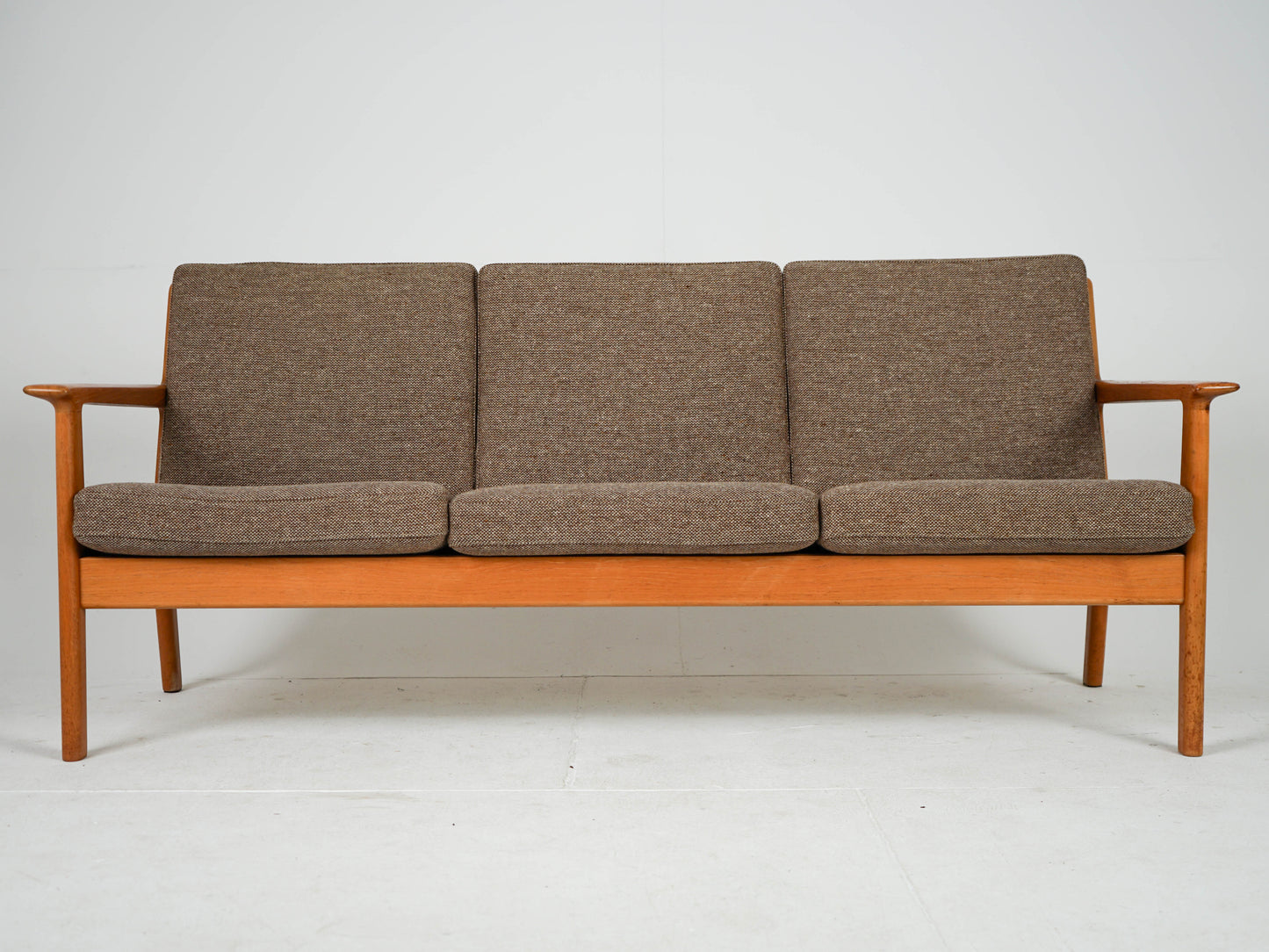 Vintage Teak Sofa "GE-265/3" von Hans Wegner für Getama