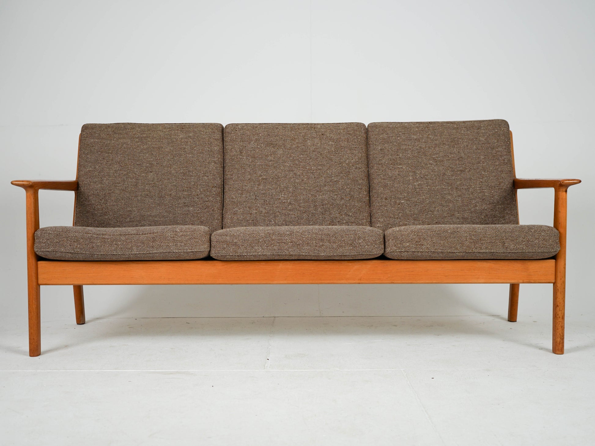 Vintage Teak Sofa "GE-265/3" von Hans Wegner für Getama