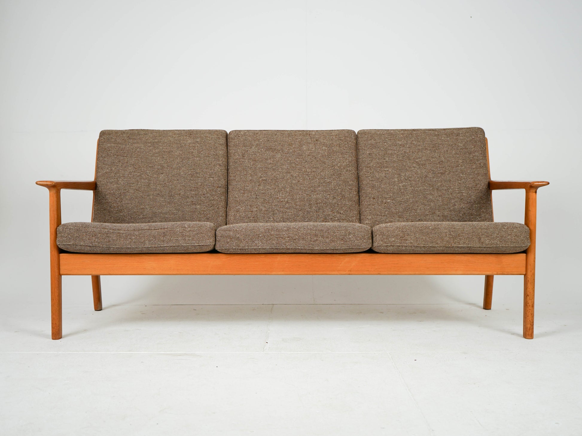 Vintage Teak Sofa "GE-265/3" von Hans Wegner für Getama