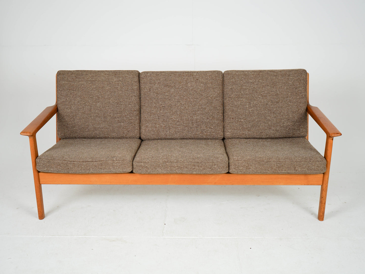 Vintage Teak Sofa "GE-265/3" von Hans Wegner für Getama