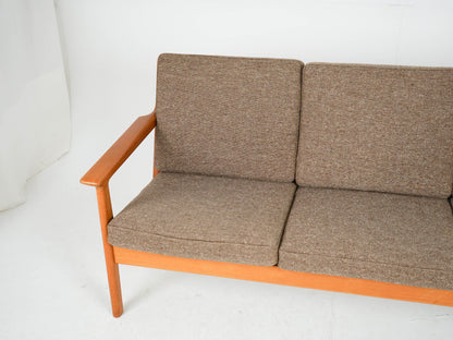 Vintage Teak Sofa "GE-265/3" von Hans Wegner für Getama