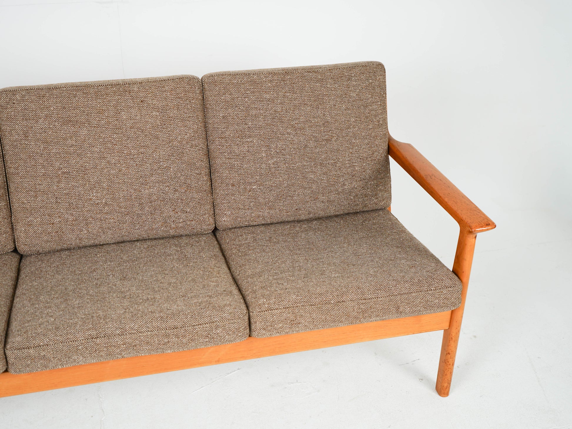 Vintage Teak Sofa "GE-265/3" von Hans Wegner für Getama