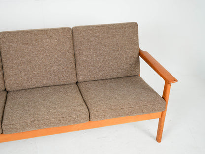 Vintage Teak Sofa "GE-265/3" von Hans Wegner für Getama