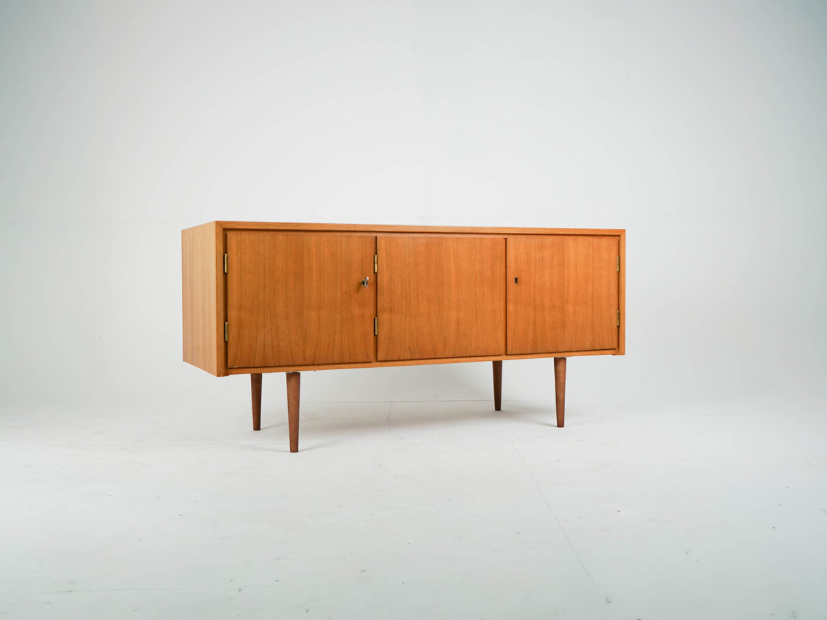 Vintage Teak Sideboard mit Bar, Mid-Century Modern