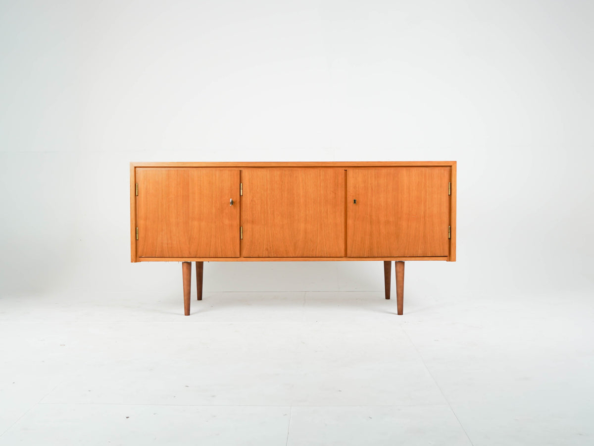 Vintage Teak Sideboard mit Bar, Mid-Century Modern