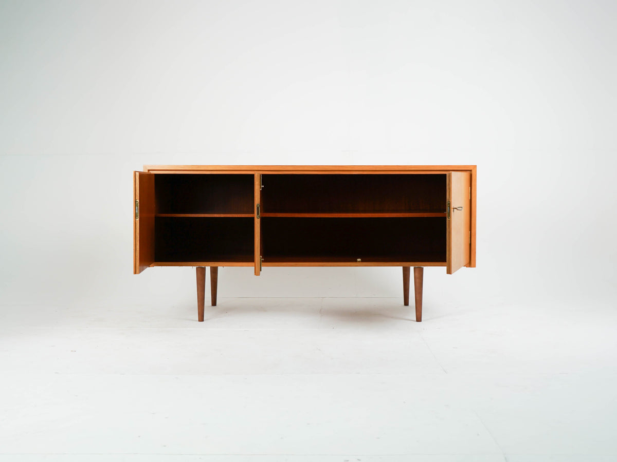Vintage Teak Sideboard mit Bar, Mid-Century Modern