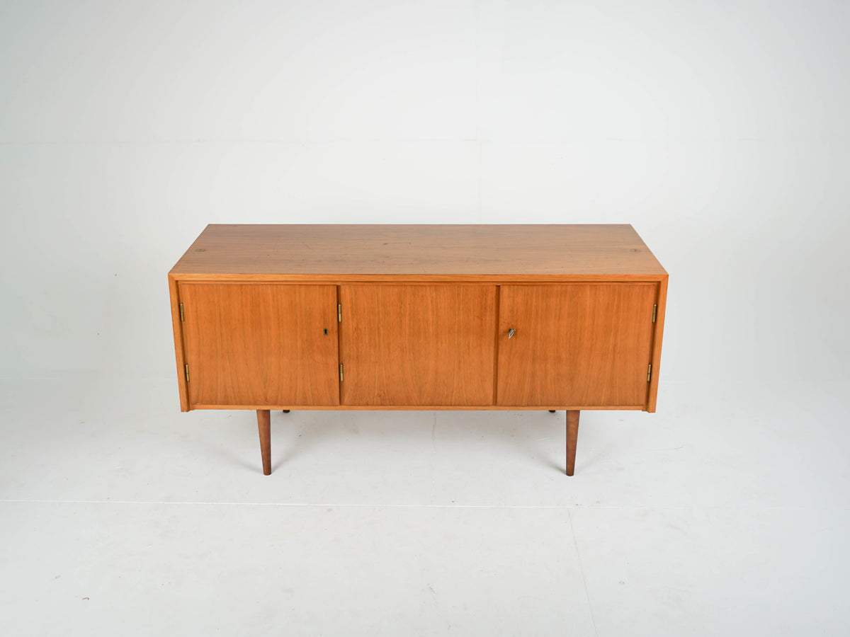 Vintage Teak Sideboard mit Bar, Mid-Century Modern