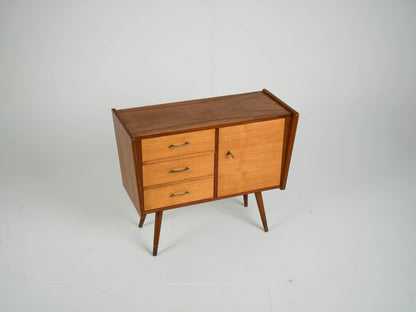 Vintage Teak Nachttisch Mid-Century