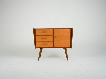Vintage Teak Nachttisch Mid-Century