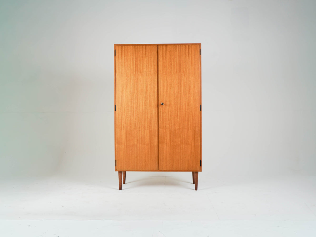 Vintage Kleiderschrank aus Teakholz, Mid-Century Modern