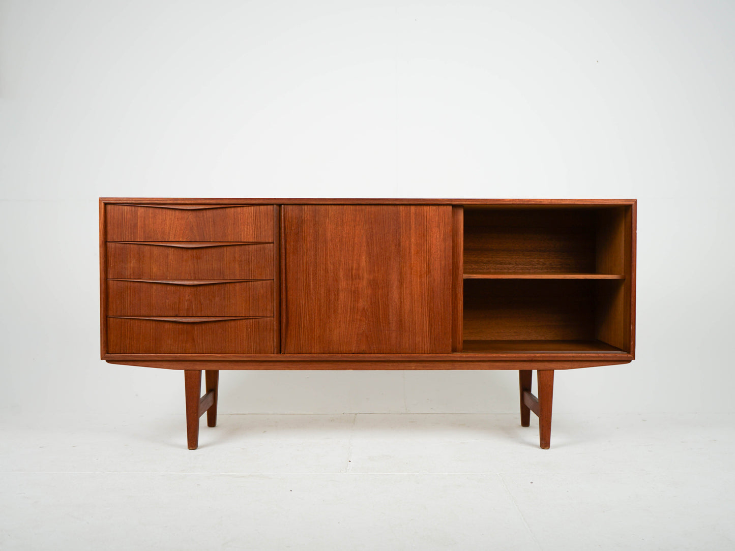 Vintage Teak Sideboard von Erling W. Bach