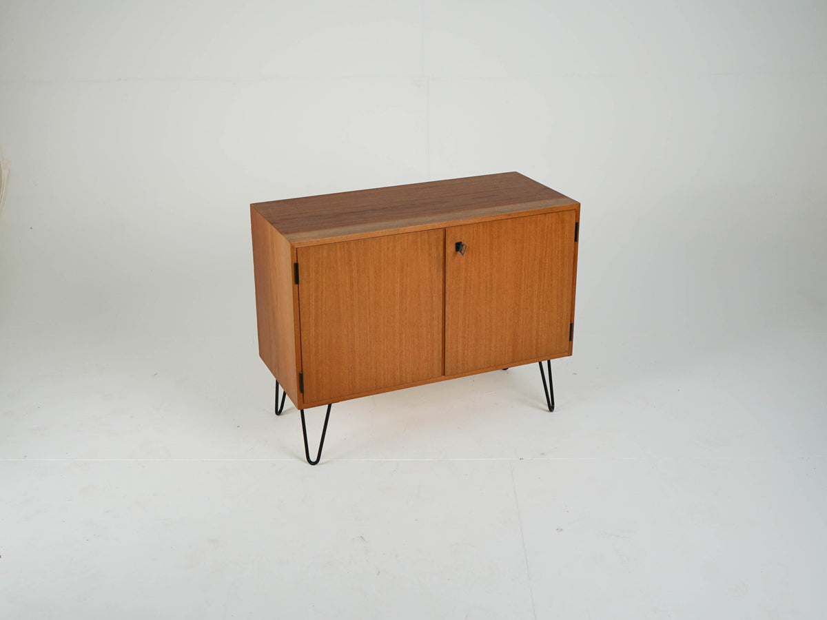 Vintage Teak Sideboard mit Bar, Mid-Century Modern