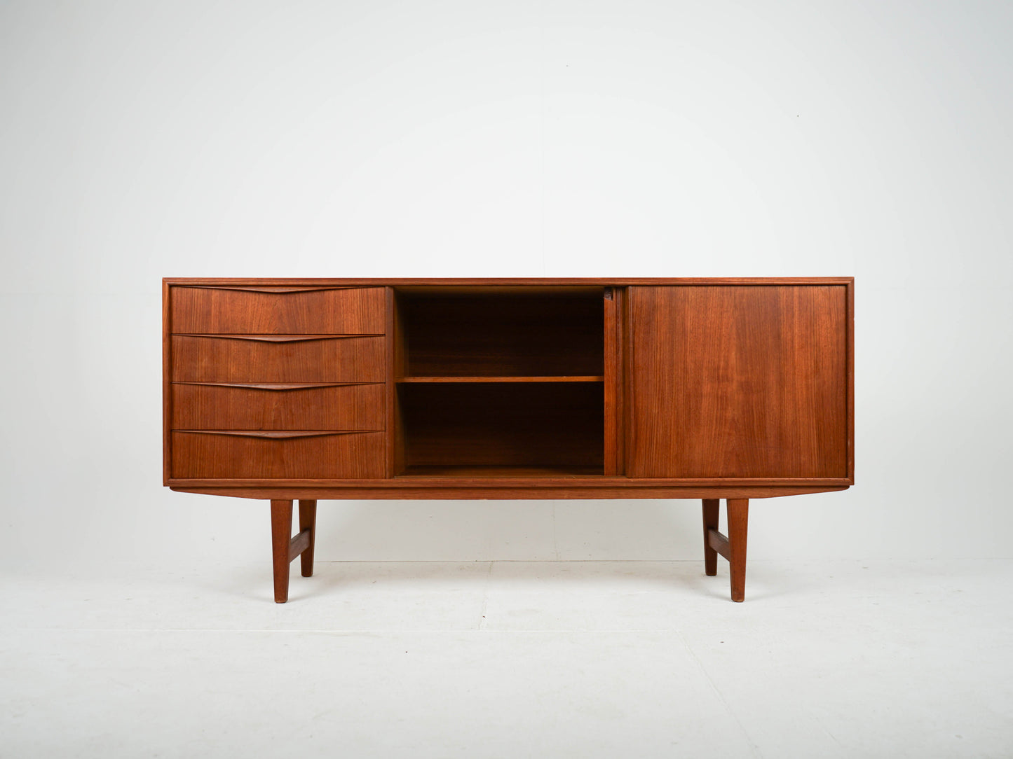 Vintage Teak Sideboard von Erling W. Bach