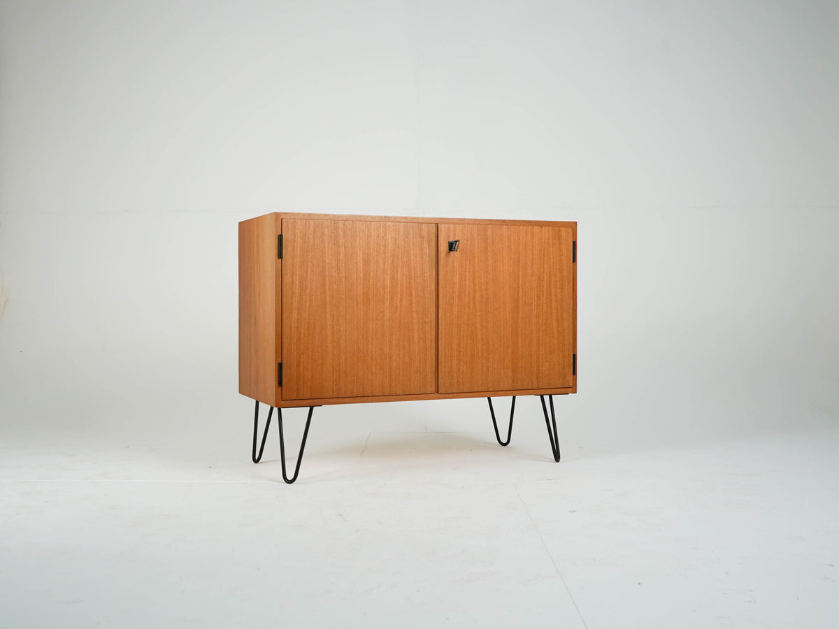 Vintage Teak Sideboard mit Bar, Mid-Century Modern