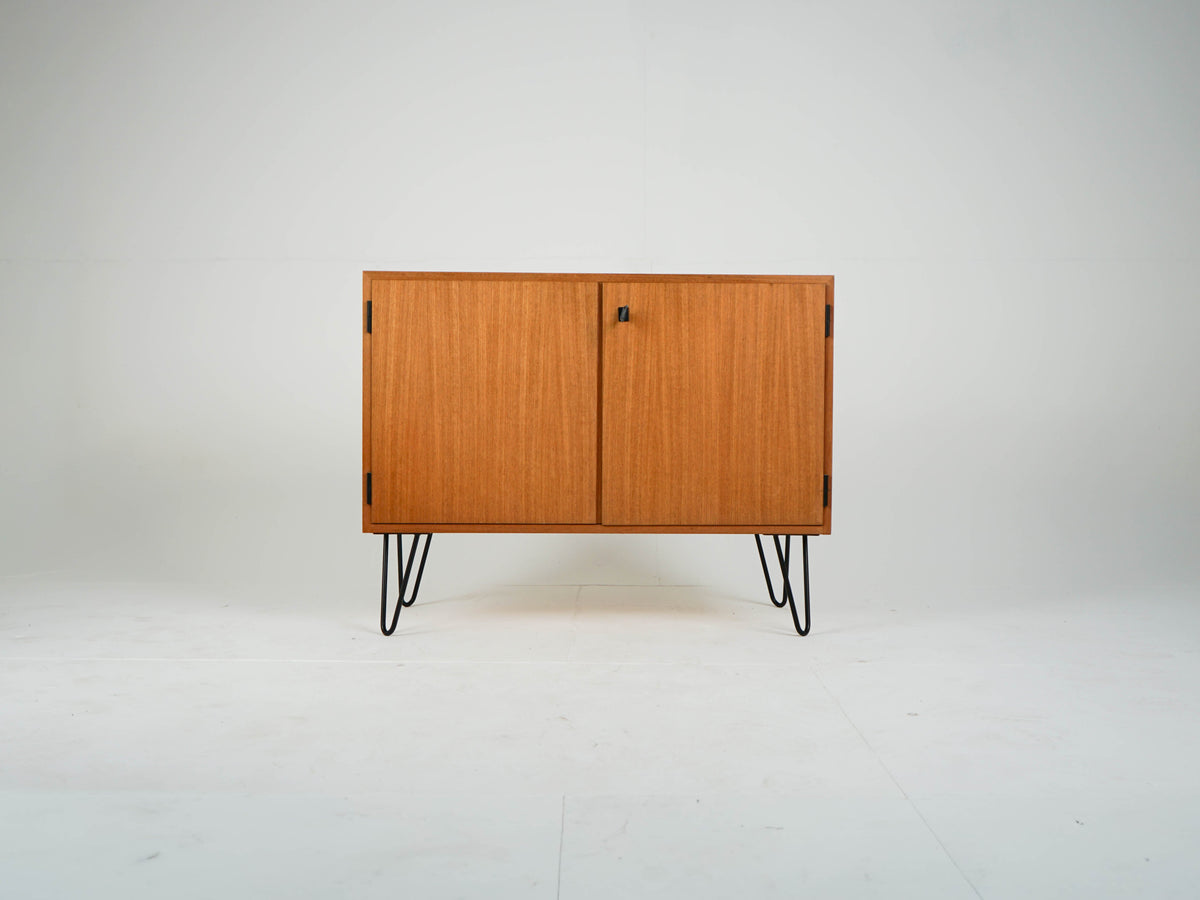 Vintage Teak Sideboard mit Bar, Mid-Century Modern