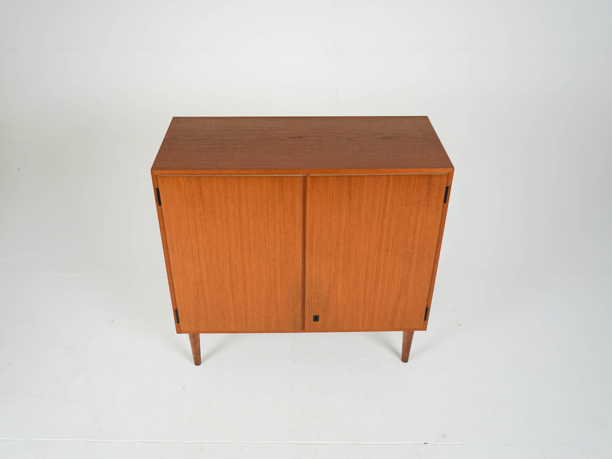 Vintage Sideboard aus Teak mit Bar, Mid-Century Modern