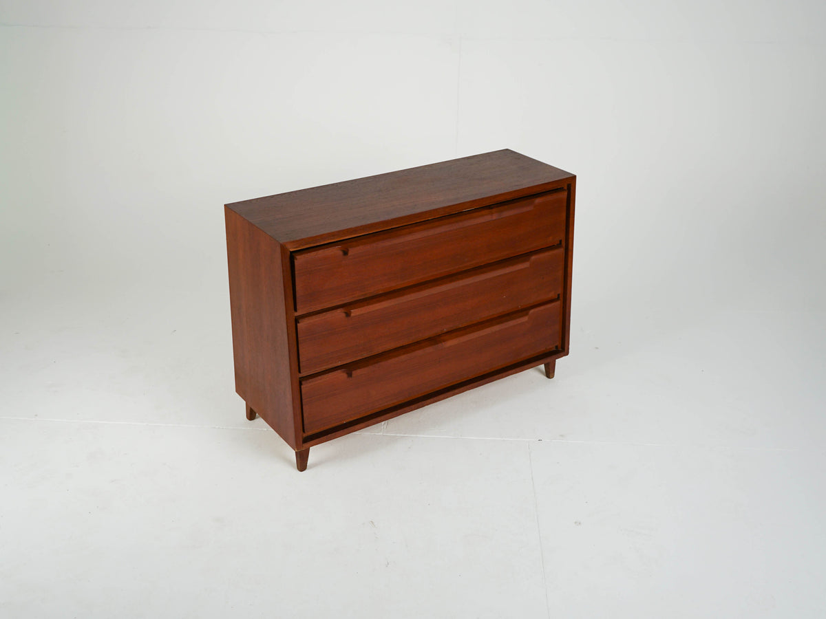 Vintage Schuhschrank aus Teak, Mid-Century