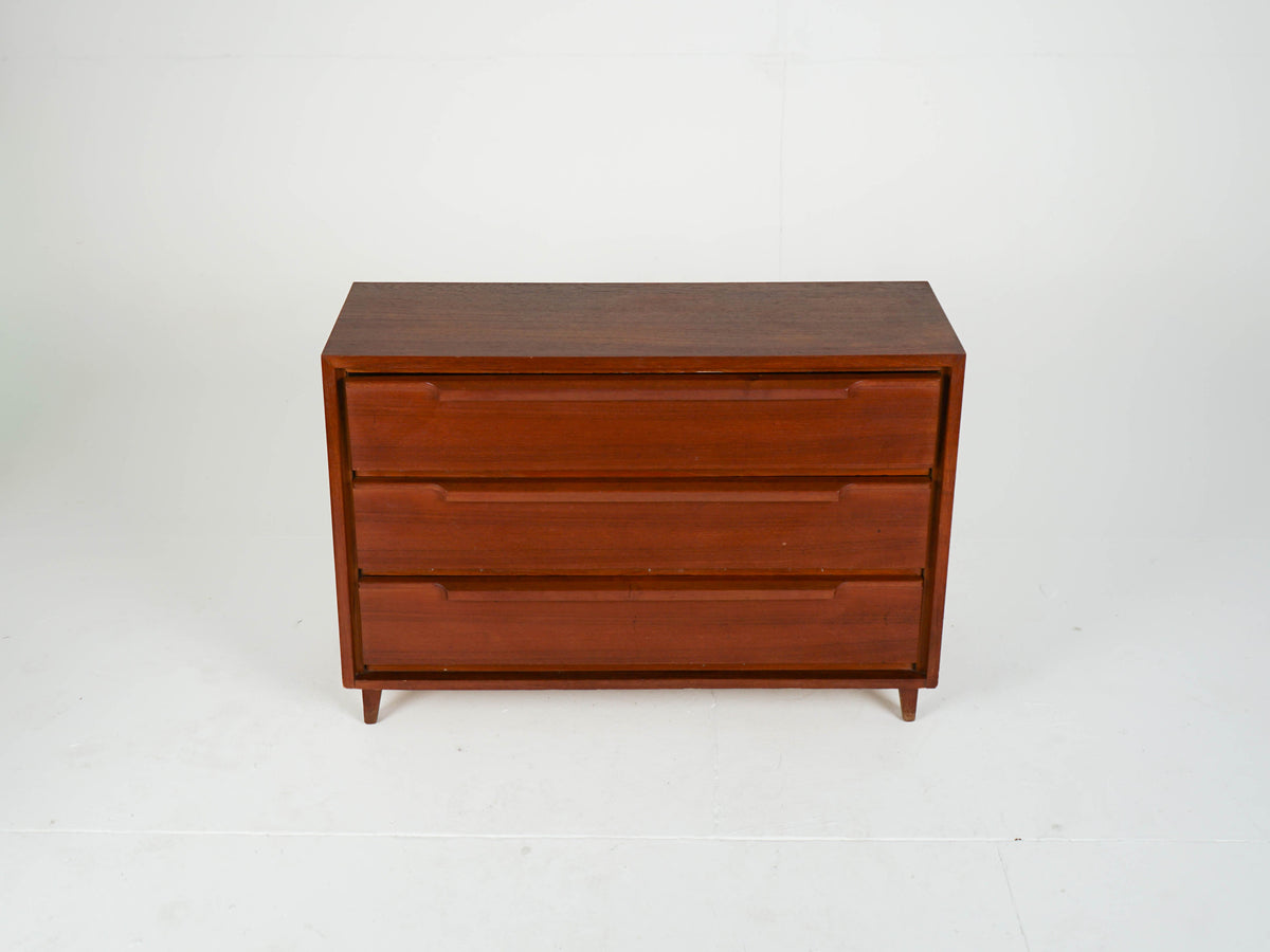 Vintage Schuhschrank aus Teak, Mid-Century