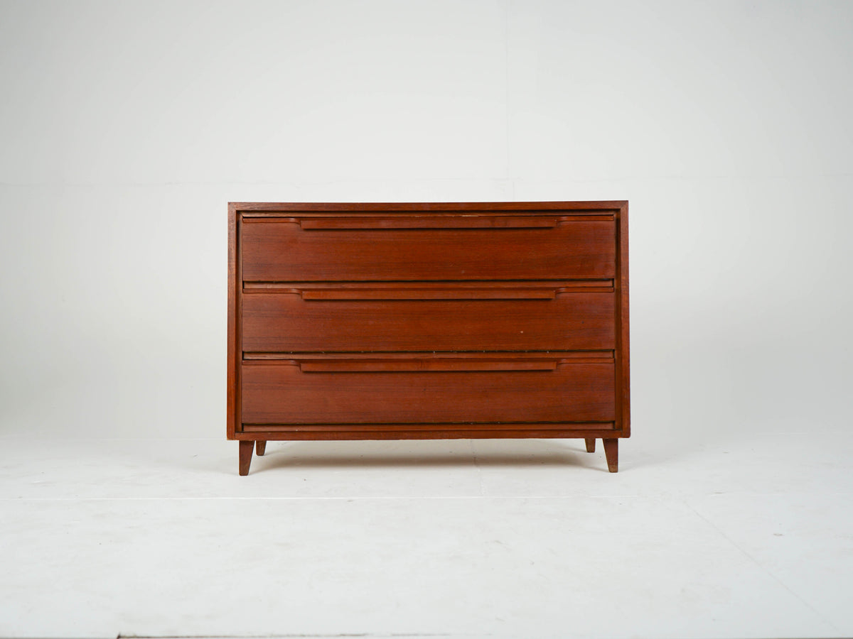 Vintage Schuhschrank aus Teak, Mid-Century