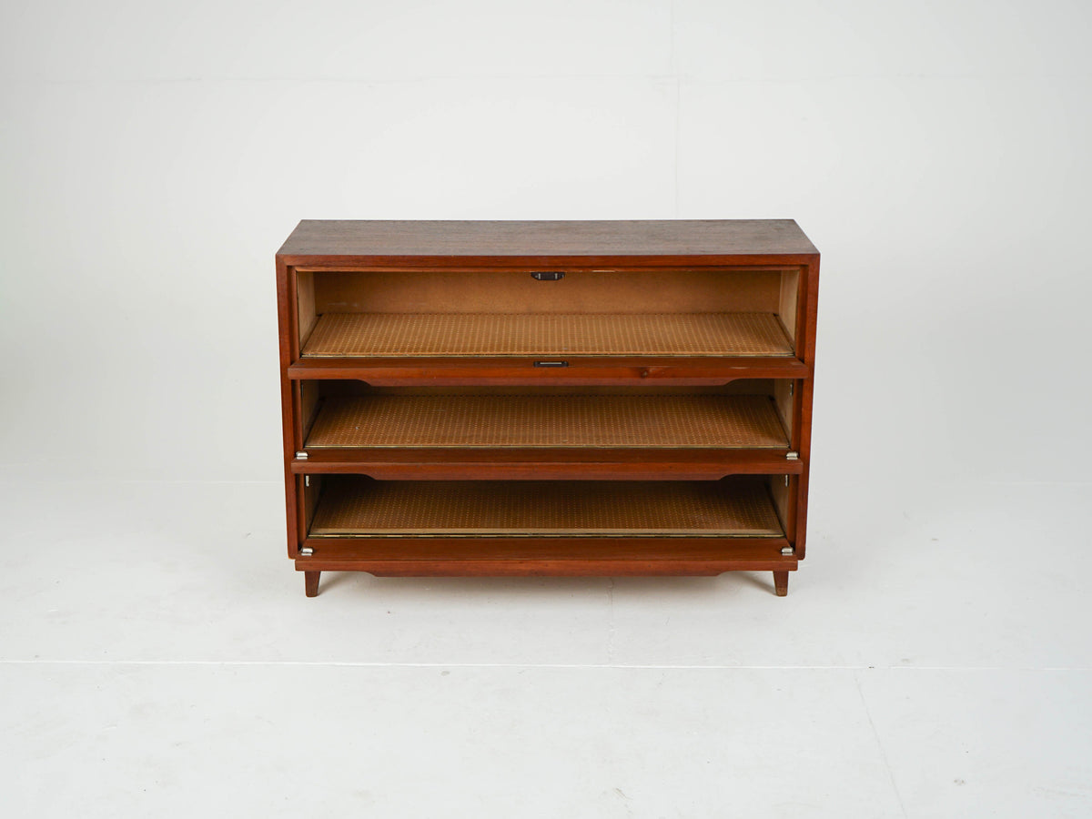 Vintage Schuhschrank aus Teak, Mid-Century