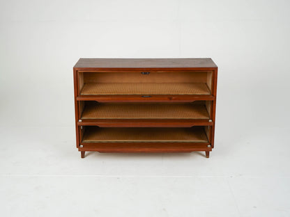 Vintage Schuhschrank aus Teak, Mid-Century