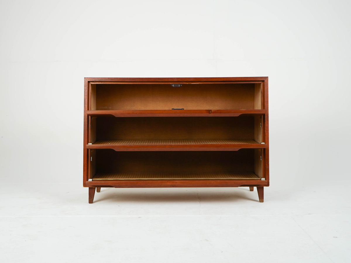 Vintage Schuhschrank aus Teak, Mid-Century