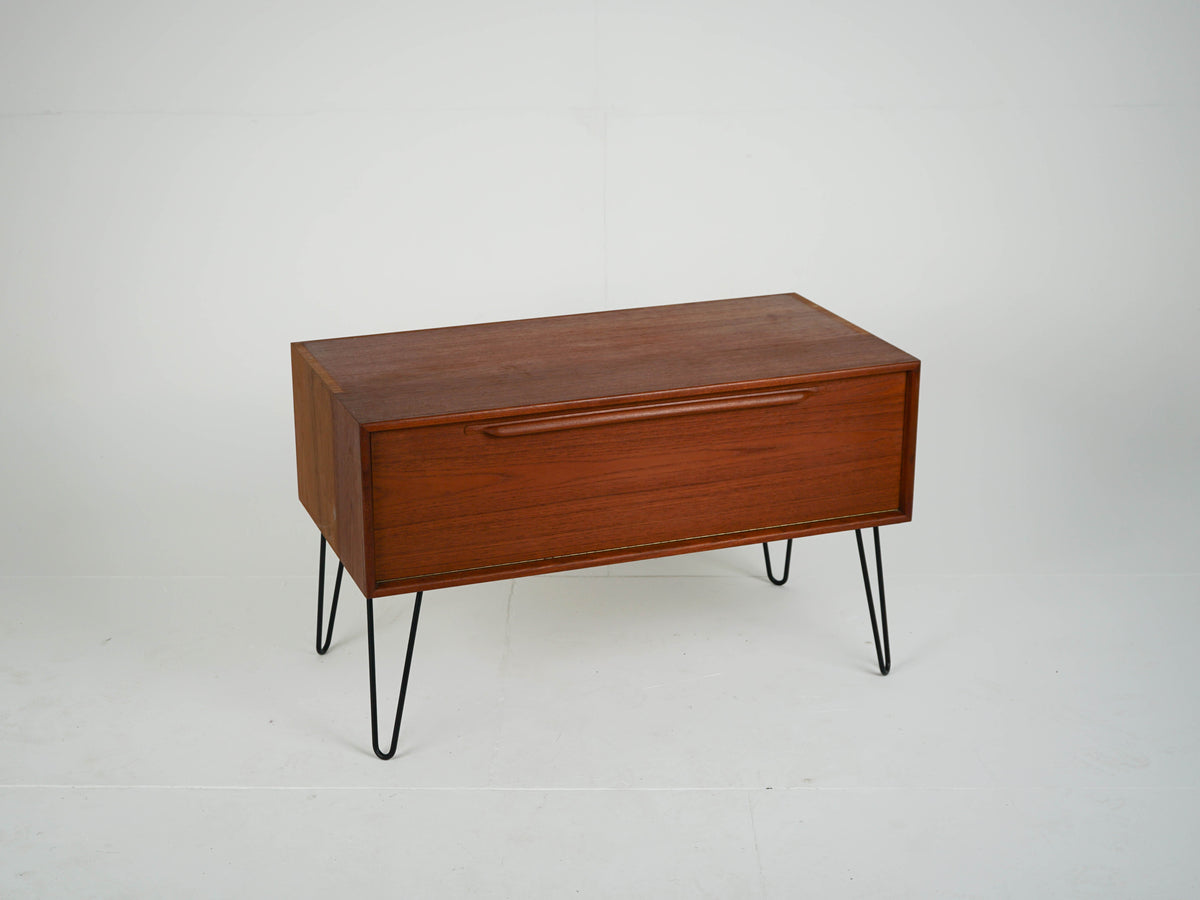 Vintage Teak Sideboard mit Bar, Mid-Century