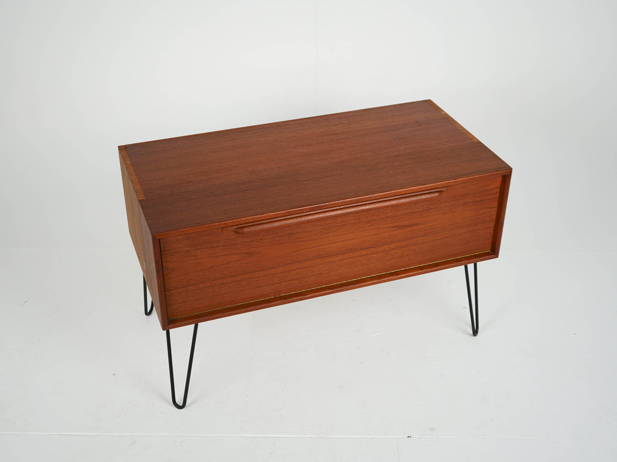 Vintage Teak Sideboard mit Bar, Mid-Century