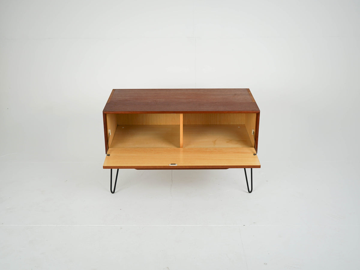 Vintage Teak Sideboard mit Bar, Mid-Century