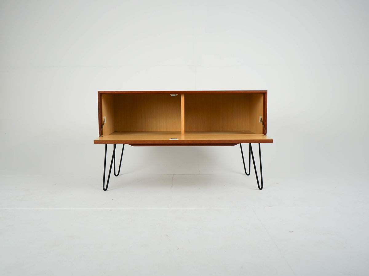 Vintage Teak Sideboard mit Bar, Mid-Century
