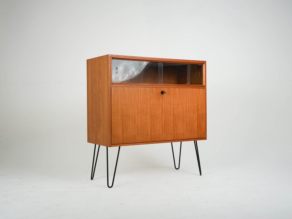 Vintage Vitrine Teakholz Mid-Century