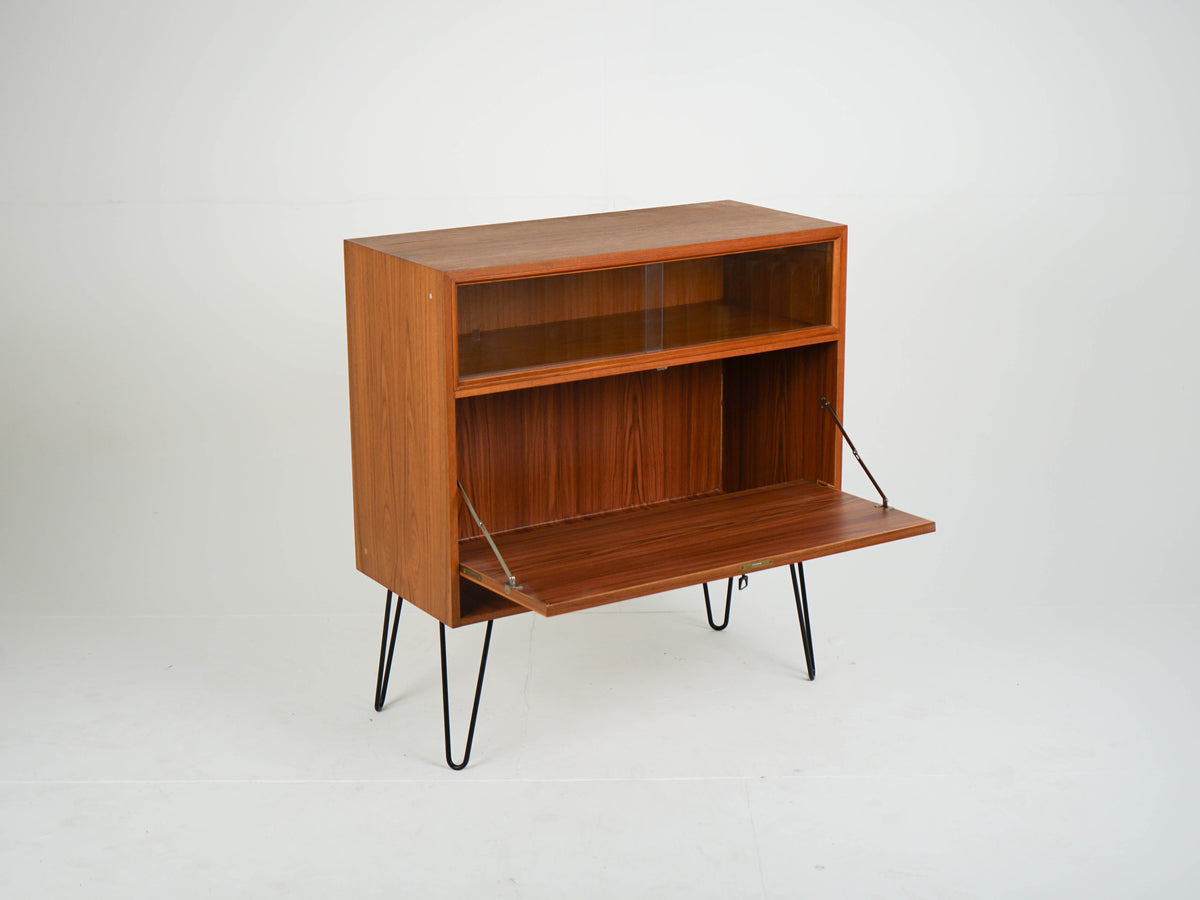 Vintage Vitrine Teakholz Mid-Century