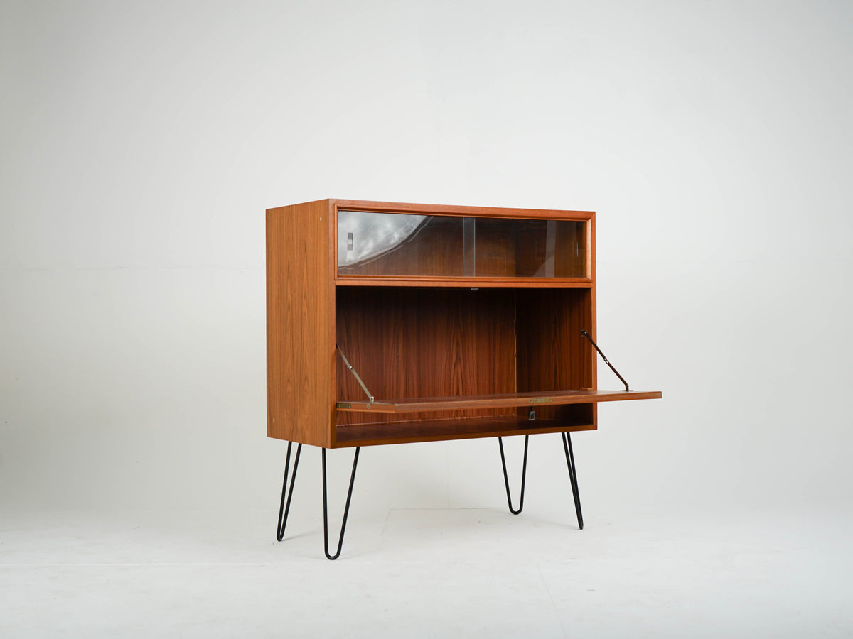 Vintage Vitrine Teakholz Mid-Century