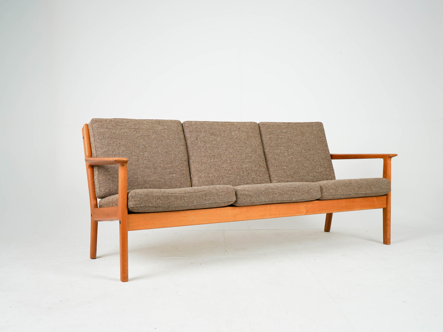 Vintage Teak Sofa "GE-265/3" von Hans Wegner für Getama